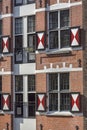 Amsterdam ;  Architecture maison typique avec volet Royalty Free Stock Photo