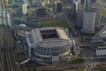 Amsterdam arena stadium aerial view