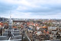 Amsterdam as seen from Oude Kerk Royalty Free Stock Photo
