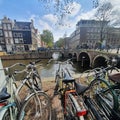 Amsterdam bikes and canal