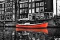 Amsterdam boats Royalty Free Stock Photo