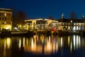 Amsterdam bridge by night Royalty Free Stock Photo
