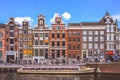 Amsterdam buildings on river bank