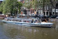 Amsterdam canal boat PRINS HENDRIK Royalty Free Stock Photo