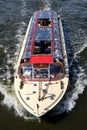 Amsterdam canal boat Royalty Free Stock Photo