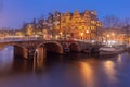 Amsterdam canal Brouwersgracht, Netherlands Royalty Free Stock Photo