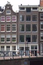 Amsterdam Canal Houses Royalty Free Stock Photo