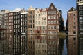 Amsterdam Canal Houses Royalty Free Stock Photo