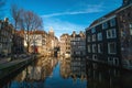 Amsterdam canal in sunny day, Amsterdam is the capital and most populous city in Netherlands. Amsterdam is the capital and most