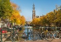 Amsterdam canal and Westerkerk