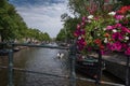 Amsterdam canals in the morning, the Netherlands Royalty Free Stock Photo