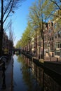 Picturesque neighborhood in the heart of amsterdam with some amazing reflections
