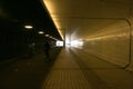 Amsterdam ceentral staion tunnel Royalty Free Stock Photo