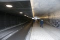 Amsterdam ceentral staion tunnel Royalty Free Stock Photo