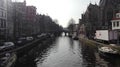 On an Amsterdam Canal Royalty Free Stock Photo