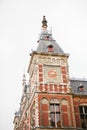 Amsterdam Centraal railway station building Royalty Free Stock Photo