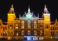 Amsterdam Centraal railway station Royalty Free Stock Photo