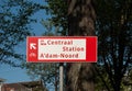 Amsterdam Central Station sign Royalty Free Stock Photo