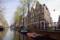 Amsterdam channel view Royalty Free Stock Photo