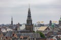 Amsterdam Church Rooftops Royalty Free Stock Photo