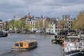 Amsterdam Circle Line Sightseeing Cruise Boat At Amsterdam The Netherlands 22-4-2024 Royalty Free Stock Photo