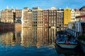 Amsterdam city landscape river side