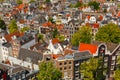 Amsterdam city view from Westerkerk, Holland, Netherlands. Royalty Free Stock Photo