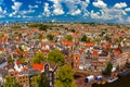 Amsterdam city view from Westerkerk, Holland, Netherlands. Royalty Free Stock Photo