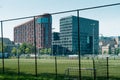 Zuidas in amsterdam, De Boelelaan, Sky scrapers, vu, wtc Royalty Free Stock Photo