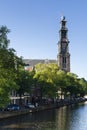 Stadsbeeld van Amsterdam, Cityscape of Amsterdam Royalty Free Stock Photo