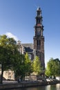 Stadsbeeld van Amsterdam, Cityscape of Amsterdam Royalty Free Stock Photo