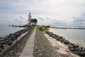 Holland, Amsterdam, the famous Marken Lighthouse Royalty Free Stock Photo