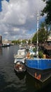 #amsterdam #holand #niderland #kanal #boat # Royalty Free Stock Photo