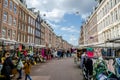 Amsterdam, Holland, 13 april 2019: Albert Cuyp market in the city part De Pijp Royalty Free Stock Photo