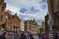 Amsterdam, Holland. August 2019. Behind Piazza Dam, Il Magna Plaza: the luxury shopping center in the historic center. The beauty Royalty Free Stock Photo