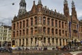 Amsterdam, Holland. August 2019. Behind Piazza Dam, Il Magna Plaza: the luxury shopping center in the historic center. The beauty Royalty Free Stock Photo