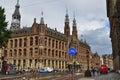 Amsterdam, Holland. August 2019. Behind Piazza Dam, Il Magna Plaza: the luxury shopping center in the historic center. The beauty Royalty Free Stock Photo