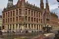 Amsterdam, Holland. August 2019. Behind Piazza Dam, Il Magna Plaza: the luxury shopping center in the historic center. The beauty Royalty Free Stock Photo