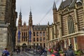 Amsterdam, Holland. August 2019. Behind Piazza Dam, Il Magna Plaza: the luxury shopping center in the historic center. The beauty Royalty Free Stock Photo