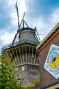 Amsterdam, Holland, August 2019. The Brouwerij`t IJ brewery is housed in a mill that retains all its original charm. The