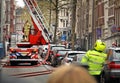 The emergency services in Amsterdam.