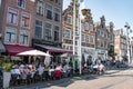 Amsterdam in Holland with its magnificent brunch breakfast canals, its levi barge bridge and traditional boat, flowery city bike