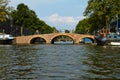 Canals and boats of Amsterdam Royalty Free Stock Photo