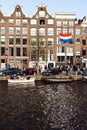 Amsterdam, Holland, the Netherlands - April 27 2021 kingsday celebration on the streets in the Dutch capital during the corona