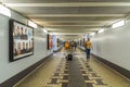 Amsterdam / Holland - 9/12/14- Subway corridor Royalty Free Stock Photo