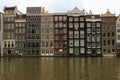 Amsterdam, Holland - traditional houses in the city