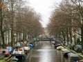 Amsterdam homes on water canals 0847 Royalty Free Stock Photo