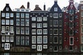 Amsterdam houses in the canal