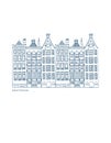 Amsterdam Houses Places Architecture Illustration T-Shirt