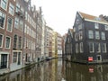 Amsterdam houses on water canals 1023